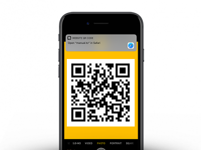 manual.to qrcode on phone