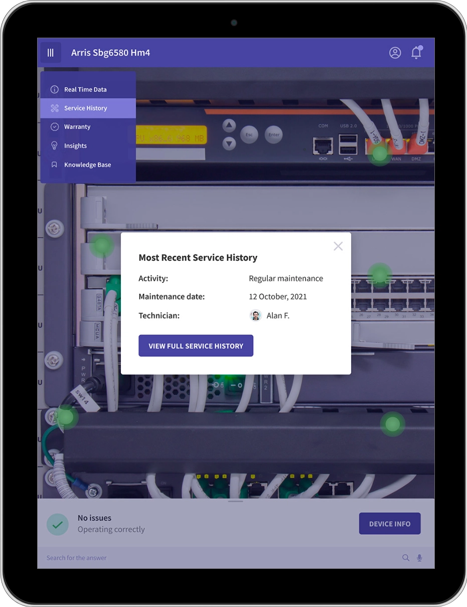 Insight View Service History