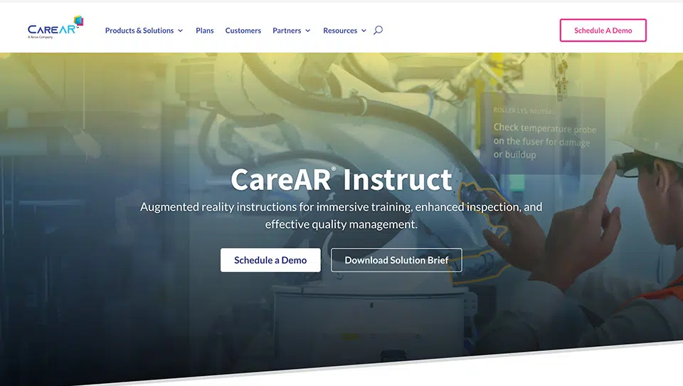CareAR Instruct Webpage Related Content Card