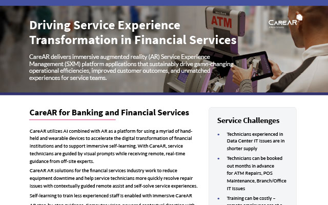 CareAR Financial Services One Pager