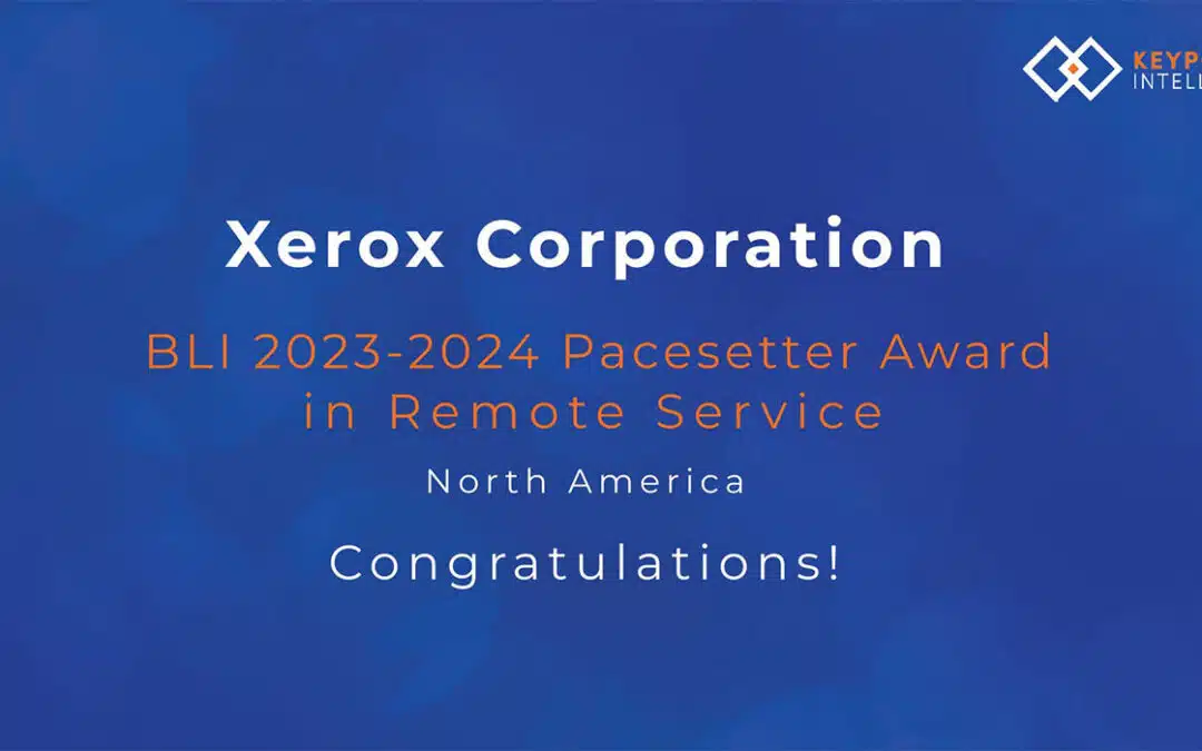 Keypoint Intelligence Recognizes Xerox and CareAR with the Buyers Lab (BLI) 2023–2024 Pacesetter Award in Remote Services for North America