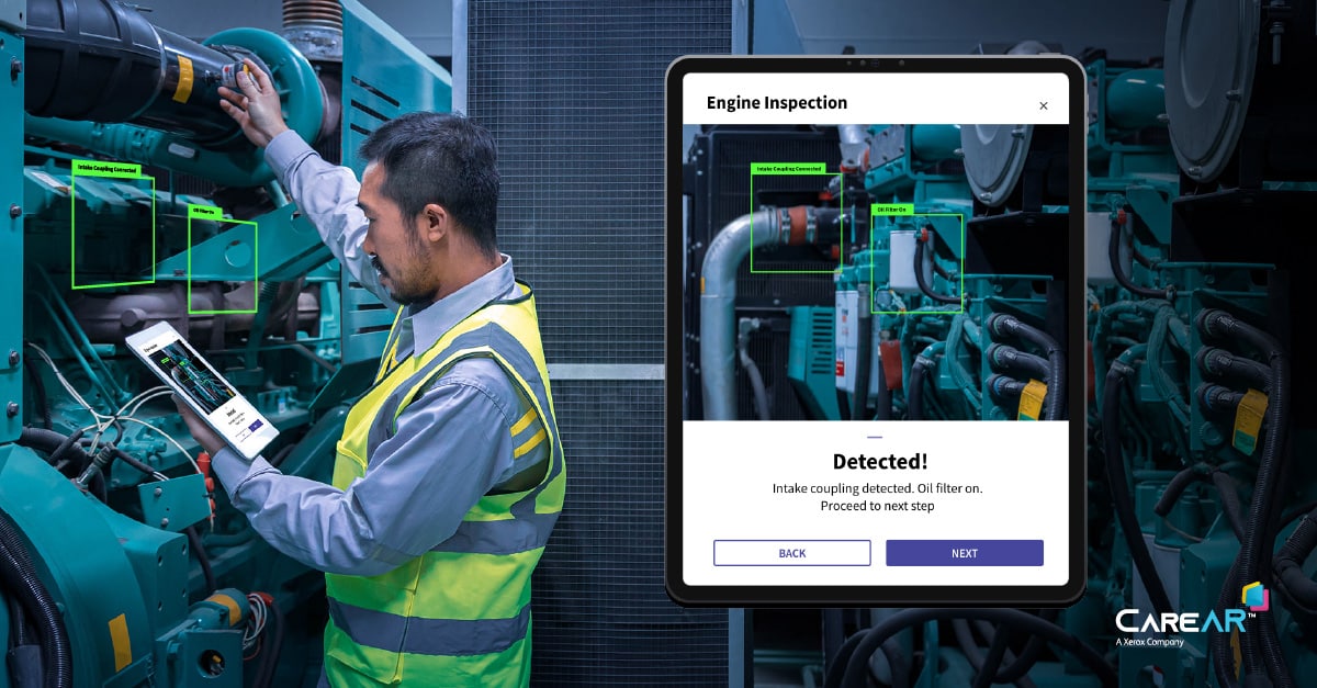 AR digital work Instructions for service tech