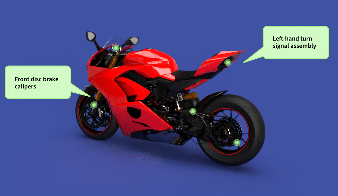3D Model Red Ducati