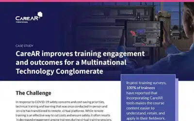 CareAR Improves Training Engagement and Outcomes for a Multinational Technology Conglomerate