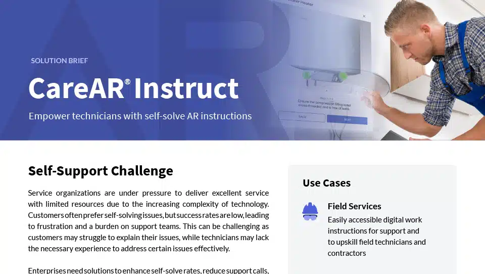 CareAR Instruct solution brief