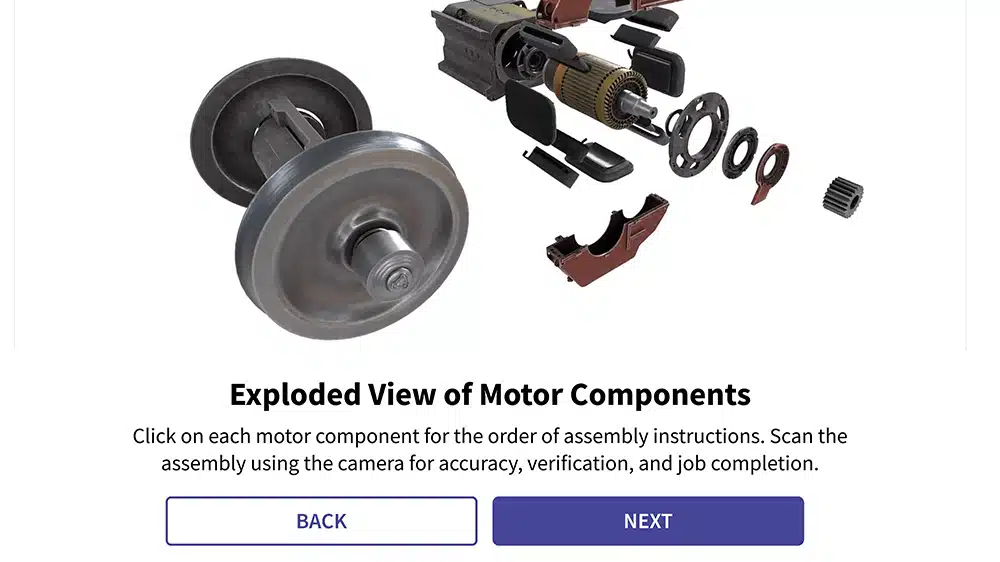 Exploded view CareAR Instruct