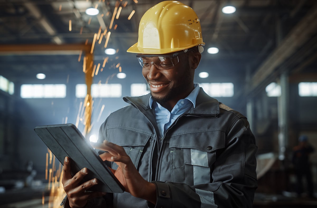 Field Worker AR tablet