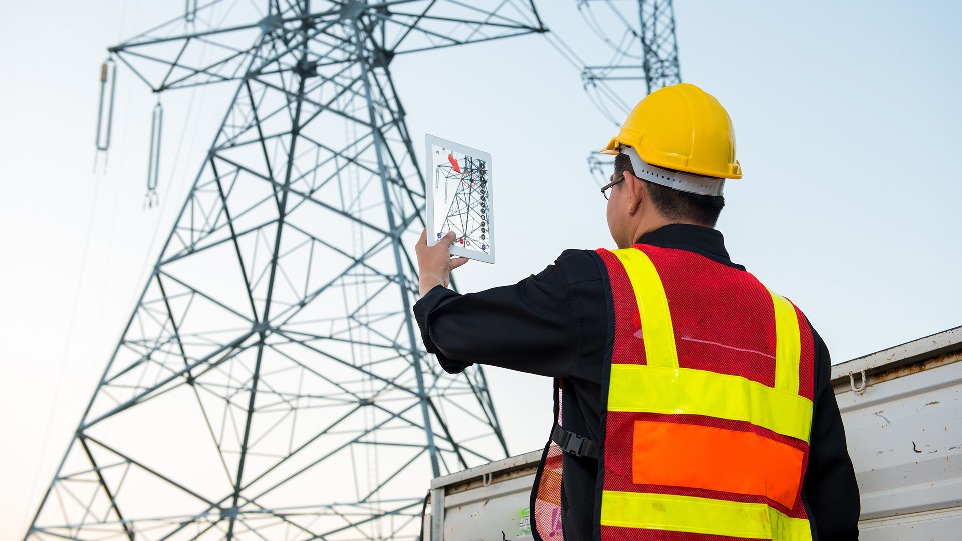 energy field working using remote AR support to troubleshoot power python