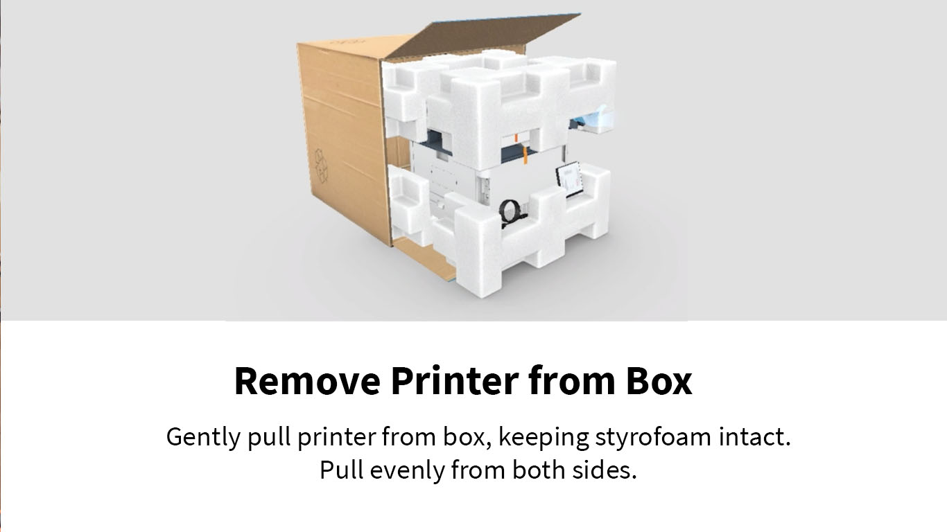 product unboxing with digital work instructions