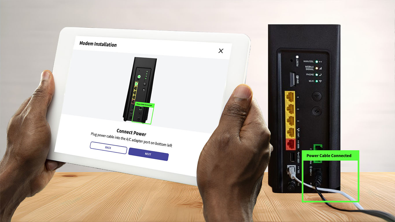 digital work instructions smart modem