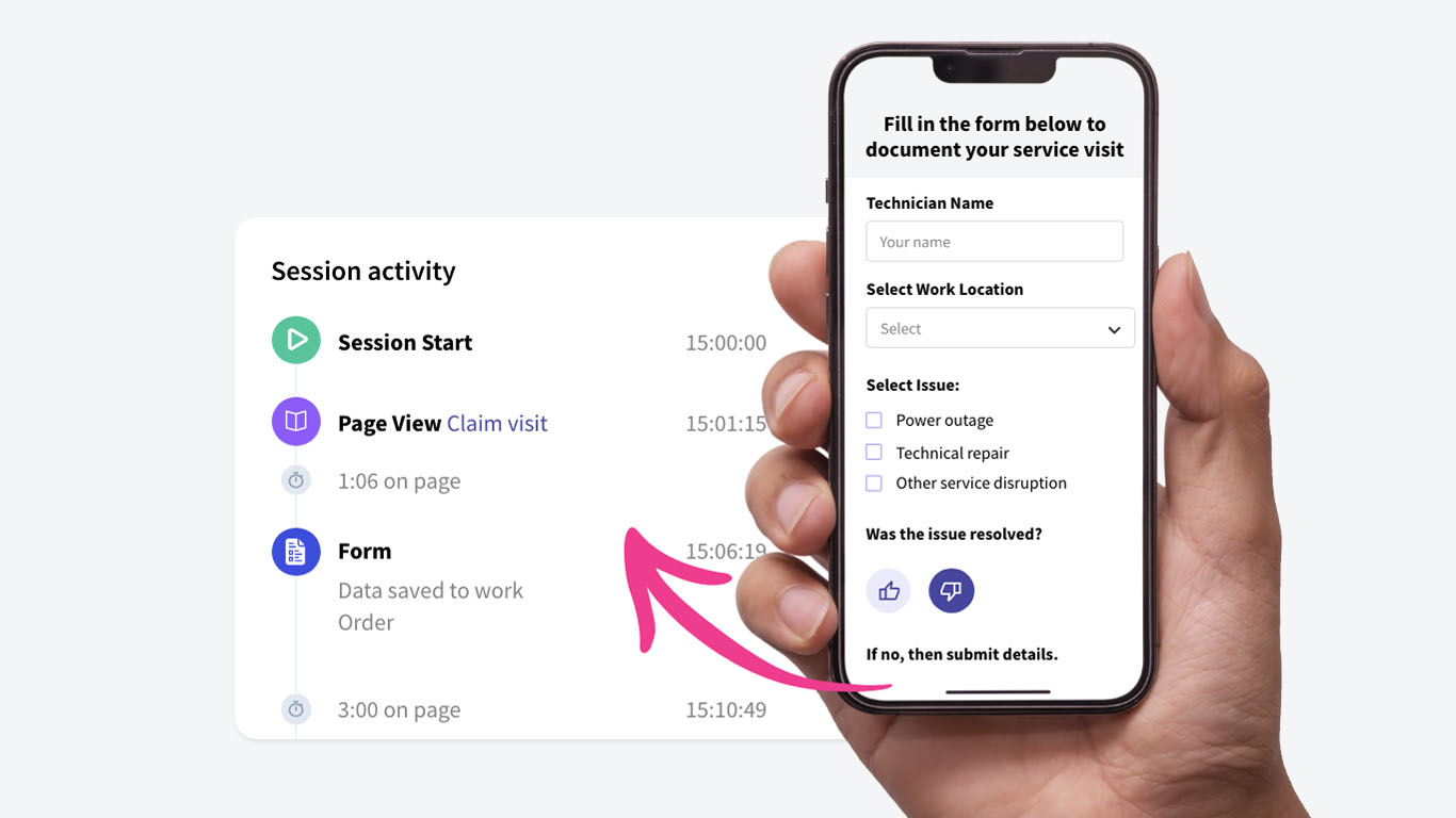 feedback forms in digital work instructions