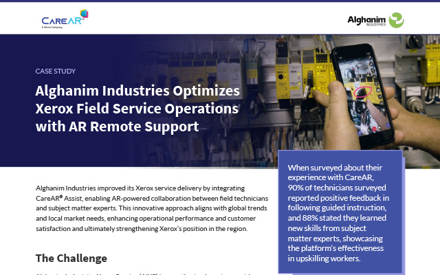 Alghanim Industries Optimizes Xerox Field Service Operations with AR Remote Support